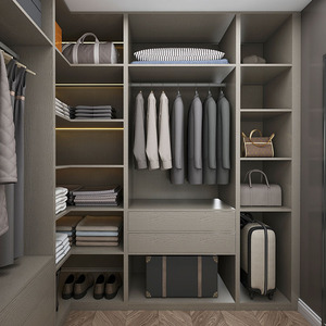 Armoire sur mesure en bois massif durable avec porte en verre pour usage domestique - Product Image 2