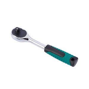 Clé à cliquet 72 dents, poignée courbée, dégagement rapide, entraînement 3/8, chromée, acier au carbone 45, clé auto - Product Image 5