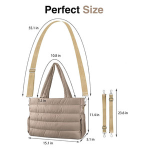 <span class=keywords><strong>Bolsas</strong></span> de lona acolchadas impermeables de gran tamaño con logotipo personalizado, bolsa de viaje <span class=keywords><strong>para</strong></span> mamá, almacenamiento de pañales <span class=keywords><strong>para</strong></span> bebés - Product Image 2