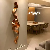 Le Fantastique Conception Miroir En Acier Inoxydable de Mur En Métal Sculpture Offre Spéciale