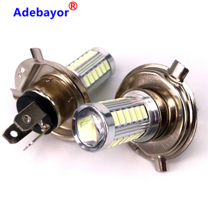 H4 5730 Puce 33 SMD Voiture <span class=keywords><strong>feux</strong></span> <span class=keywords><strong>de</strong></span> <span class=keywords><strong>Croisement</strong></span> Phare Ampoule 12V 700LM Universel H4 Led Lumières - Product Image 4