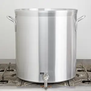 120qt Thương Mại Cổ Phiếu Nồi Với Vòi Nước Nhôm Nặng-Nhiệm Vụ Lớn Cảm Ứng Chảo Đồ Nấu Nướng Súp Nấu Ăn Chậu