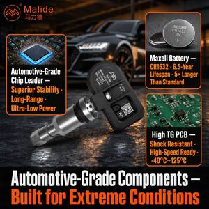 Sistema de Control de Presión de Neumáticos TPMS Malide MLD-B19 con Bluetooth, Aplicación para Android e IOS, 800kPa, 4 Sensores Internos con <span class=keywords><strong>Alarma</strong></span> Visual y Sonora - Product Image 3