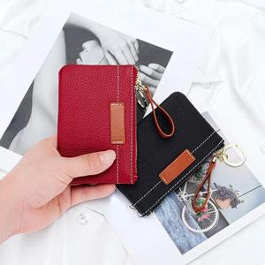AndoBag Ultrathin Coin Purse for <b>Women</b> Genuine Cow Leather Fashion <b>Small</b> <b>Wallet</b> Zipper Storage Bag Keychain Card Holder 225 - Product Image 2