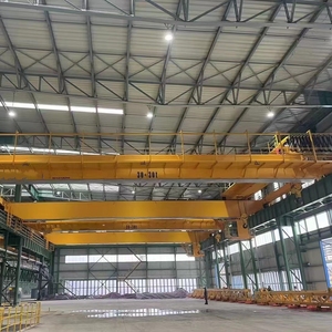 Nuevo taller <span class=keywords><strong>Demag</strong></span>, grúa aérea de doble viga eléctrica de viaje, grúa de puente eléctrica, motor de mercancías de elevación, bomba de motor PLC - Product Image 4