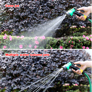 אקדח מים מפלסטיק בלחץ גבוה, חסכוני באנרגיה ואיכותי, מתז השקיה לגינה עם צינור וזרבובית - Product Image 3