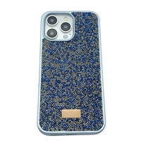 Coque de téléphone antichoc en TPU+PC, design de luxe DIY, style tendance 2025, avec décoration pailletée pour Pro/14Pro/13 Pro, 6 couleurs