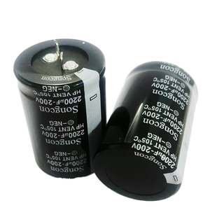 Condensador Electrolítico de Aluminio Songcon <span class=keywords><strong>2200uf</strong></span> <span class=keywords><strong>200V</strong></span> 105 2000h Polar Snap-in para Serie - Product Image 1
