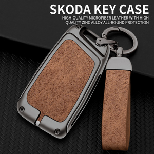 Nuova Cover <span class=keywords><strong>per</strong></span> Chiave in Lega di Zinco <span class=keywords><strong>per</strong></span> <span class=keywords><strong>Skoda</strong></span> Octavia <span class=keywords><strong>Kodiaq</strong></span> Superb Karoq Kamiq, <span class=keywords><strong>Accessori</strong></span> Decorativi <span class=keywords><strong>per</strong></span> Interni Auto - Product Image 5