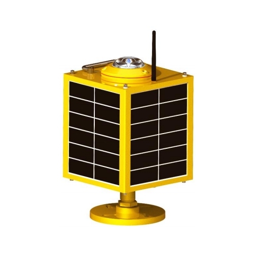 Solar Powered Red Aviation Obstruction Light for Airfield Runway Edge Taxiway Radio Remote Controller IP65 Rated 5-Year