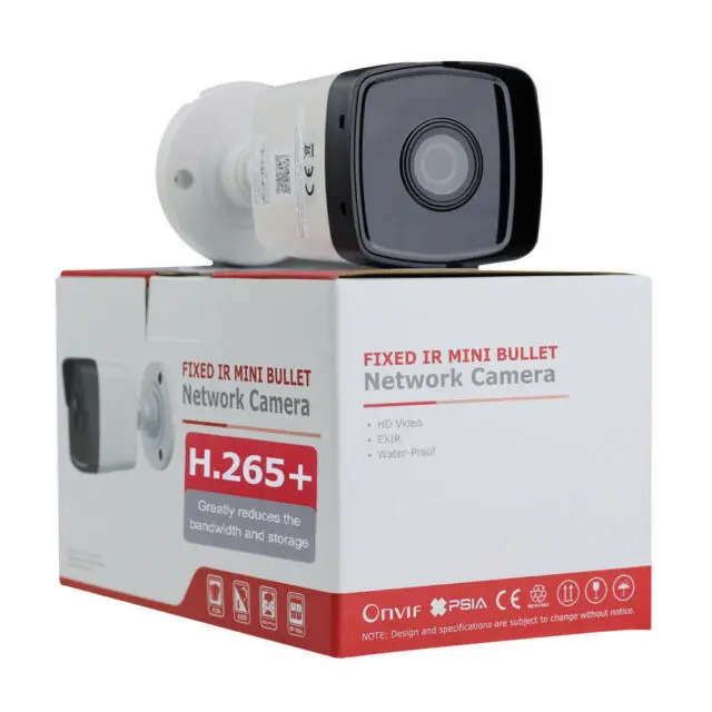 HK DS-2CD1043G0-I Chính Hãng Camera An Ninh 4mp Camera Poe Ngoài Trời Dạng Viên Đạn Ống Kính Cố Định WDR 3D DNR H.265 + IP67 120db