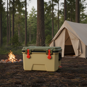 Factory Custom Wholesale Eco-Friendly Reusable Outdoor Portable Rolling Wheeled 20 Days Ice Retention Hard Rotomolded <strong>Cooler</strong> <strong>Box</strong> - Product Image 5