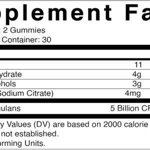 Gomitas Probióticas Sin Azúcar para Adultos, 5 Mil Millones de UFC, Apoyo para la Salud Inmunológica e Intestinal - No Apto para Mujeres Embarazadas - Product Image 2
