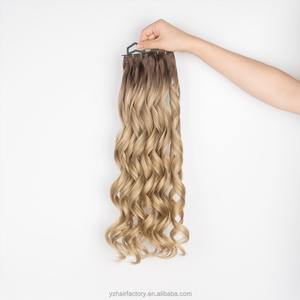 แผ่นผมต่อเรมี่แท้จากผู้บริจาคหนึ่งคนแบบดับเบิลดราน์คุณภาพพรีเมียม - Product Image 1