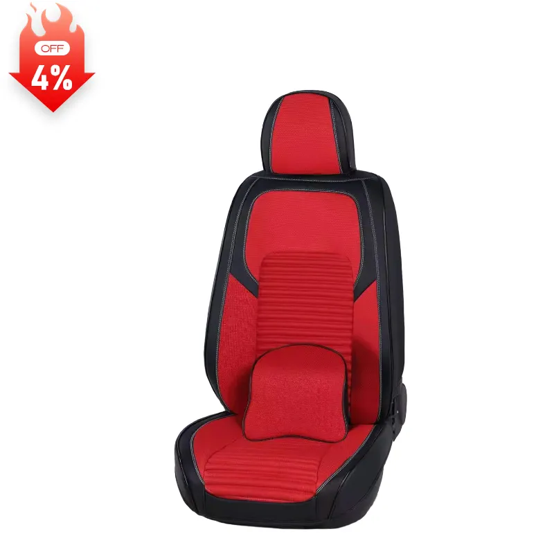 Covers Universal Auto SUV Trucks Van Seats Cover 5D Leather Car Seat with Headrest Waist Pillows