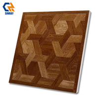 Suministro al por Mayor de Baldosas de Madera Rústica para Interiores, de Doble Uso, para Piso y Pared, 600x600mm/800x800mm, 9mm de Grosor, Resistentes al Desgaste y a los Ácidos