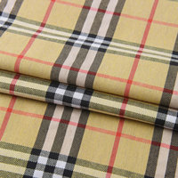 Tissu en coton tissé teint en fil, polyester-coton à carreaux pour vêtements, doublures et chemises