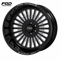 Jantes forgées personnalisées Super Single 22x12 24x12 24x14 avec enjoliveurs flottants 6x135 8x6.5 8x170 8x180 pour pick-up F150 F250 F350