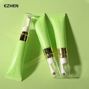 أنبوب معدني مخصص بمقبض طويل للتبريد مع رأس كروي معدني لتطبيق مستحضرات التجميل، أنبوب كريم العين القابل للضغط - Product Image 1