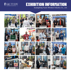 Fuson ประตูบานเลื่อนอลูมิเนียมบานเลื่อนติดผนังกั้นกระจกบางกรอบภายในกันเสียงอัตโนมัติ - Product Image 5