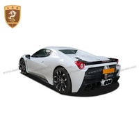 Kits de carrosserie demi-fibre de carbone pour Ferrari 458 Upgrade to Misa Style Front Rear Bumper Guard Engine Hood Bodykit
