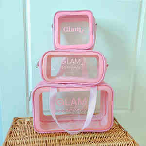 Travelling Folding <b>Bag</b> Grey <b>Velvet</b> pink Cosmetic Jewelry Gift <b>Bag</b> Pouches <b>Make</b> <b>up</b> <b>Bag</b> Custom - Product Image 3