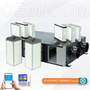 Système de ventilation à récupération de chaleur EPP ERV ultra silencieux et flexible avec contrôle intelligent par capteur et application mobile, solution d'air frais pour salle de sport - Product Image 1
