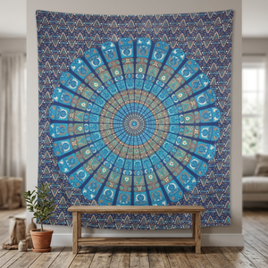 Colección de la mejor calidad, impresionante tapiz de Mandala abstracto Natural indio, colcha de bordado Floral para colgar en la pared para uso doméstico - Product Image 3