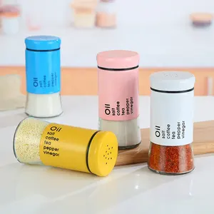 vasi bottiglie souvenir Suppliers-Bottiglie di salsa di pepe in vetro da cucina multifunzionale contenitore per spezie souvenir di lusso per sale e pepe