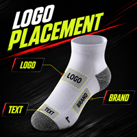 Chaussettes de sport pour hommes personnalisées de qualité supérieure, écologiques, hautement élastiques, chaussettes de basket-ball personnalisées, chaussettes de sport de plein air pour la course à pied