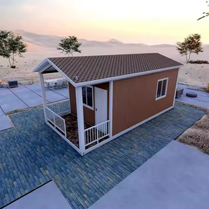 LONTE Hangar préfabriqué léger à structure en acier pour voiture, garage d'usine, stockages, maison en conteneur pliable de 15 m² - Product Image 5