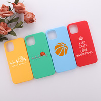 Coque de téléphone personnalisée en TPU souple antichoc avec motif de basket-ball peint en UV pour iPhone 12 13 14 15 16 17 18 Pro Max