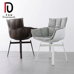<span class=keywords><strong>Chaise</strong></span> moderne de meubles de maison de haute qualité rembourrée en similicuir avec cadre en acier noir Salle à manger Hôtel Restaurant - Product Image 3