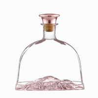 Bouteilles de stockage en verre vides élégantes de 700 ml et 750 ml pour spiritueux, vin, whisky et vodka avec option de logo personnalisé