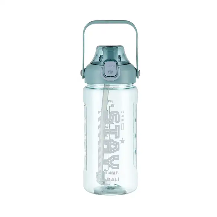 Outdoor water cup sports capacity plastic water bottle, straw bottle,  portable outdoor sports cup, space cup