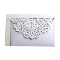 Suite d'invitations de mariage vintage bleues de luxe personnalisées, avec monogramme en relief, initiales du couple, cartes d'invitation de mariage