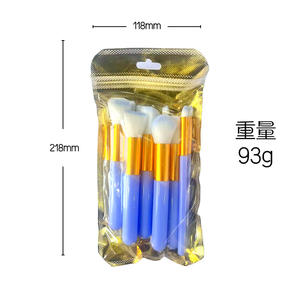 Juego de 10 Brochas de Maquillaje Clásicas de Lujo al por Mayor, Brochas de Viaje de Pelo Sintético para Rostro, Etiquetado, Rubor, Lápiz de Cejas, Rímel - Product Image 6