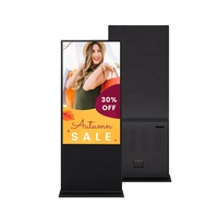Affichage numérique commercial sur pied LCD 43 pouces 4K 300 nits haute luminosité avec CMS intégré et point d'accès Wi-Fi