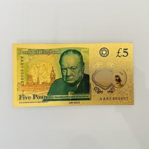 磅金箔纸币 5 美元金箔纸币 24K 适合派对、节日、收藏、纪念礼品 - Product Image 2