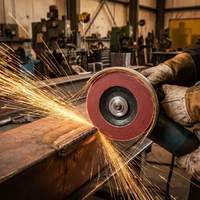Disque à lamelles 115 mm en oxyde d'aluminium haute dureté pour le meulage rapide de l'acier inoxydable et des métaux
