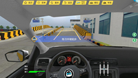 Simulateur de conduite en acier avec plateforme de mouvement