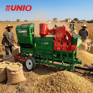 Trebbiatrice Automatica Multifunzione per Soia e Fagioli Mung, con Doppio Riciclo e Separazione dei Chicchi Interi, per Fattorie e Allevamenti - Product Image 1