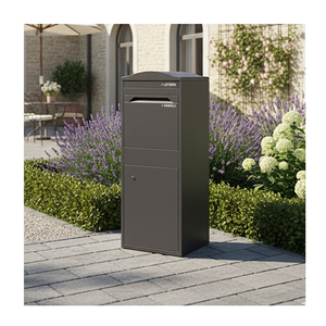 Boîte à colis autonome en acier étanche et antivol avec compatibilité POST pour usage domestique, approuvée pour les colis de boîte <span class=keywords><strong>aux</strong></span> <span class=keywords><strong>lettres</strong></span> - Product Image 1