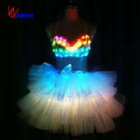 Jupes tutu lumineuses à LED de haute qualité de style moderne vêtements de danse du ventre sexy et chauds