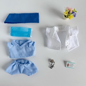 Labu <span class=keywords><strong>muñeca</strong></span> ropa colgante dibujos animados Juguete plástico Doctor enfermera uniforme corazón-calentamiento Macaron estilo ropa solamente - Product Image 5