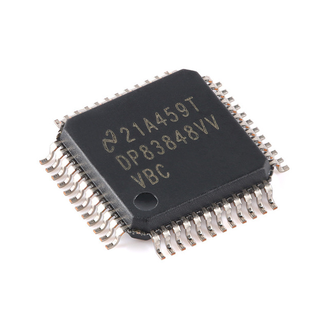 The DP83848CVVX/NOPB LQFP-48 features a commercial-grade Ethernet PHY transceiver chip