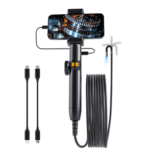 Two ways single Len Borescope Camera with 8 Adjustable Lightings Engine <b>Repair</b> Air Conditioning RepairInspection Endoscope - Product Image 1