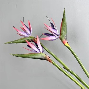 Plante artificielle en PVC souple au toucher réel, fleur d'oiseau de paradis, nouveau design, décoration d'intérieur pour Noël et Pâques - Product Image 2