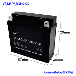 HY <span class=keywords><strong>12N7B</strong></span> Versiegelte Motorradbatterie 12V 7,0AH für Elektrowerkzeuge Anlasser Blei-Säure-Batterie - Product Image 2