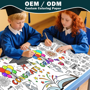 <span class=keywords><strong>IN</strong></span> PACK Rotolo di Carta da Colorare per Feste di <span class=keywords><strong>Laurea</strong></span> per Bambini, Carta da <span class=keywords><strong>Disegno</strong></span> Fai-da-Te, Carta da Colorare Personalizzata - Product Image 2